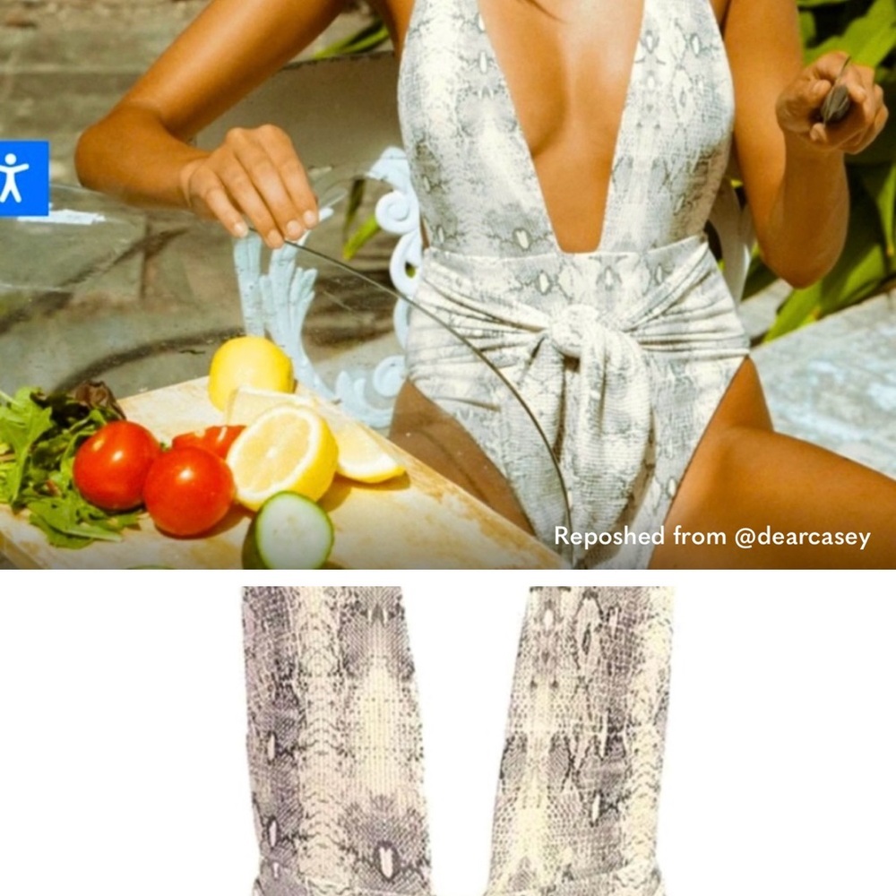 Montce Swim One Piece Snake Print